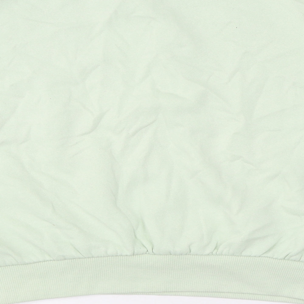 Divided Womens Green Cotton Pullover Sweatshirt Size S Pullover