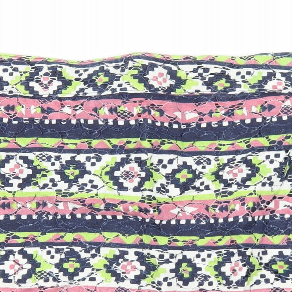Hollister Womens Multicoloured Geometric Cotton Mini Skirt Size XS