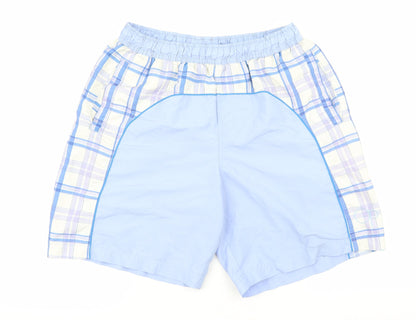 Preworn Mens Multicoloured Geometric Polyester Sweat Shorts Size L L9 in Regular - Swim Shorts