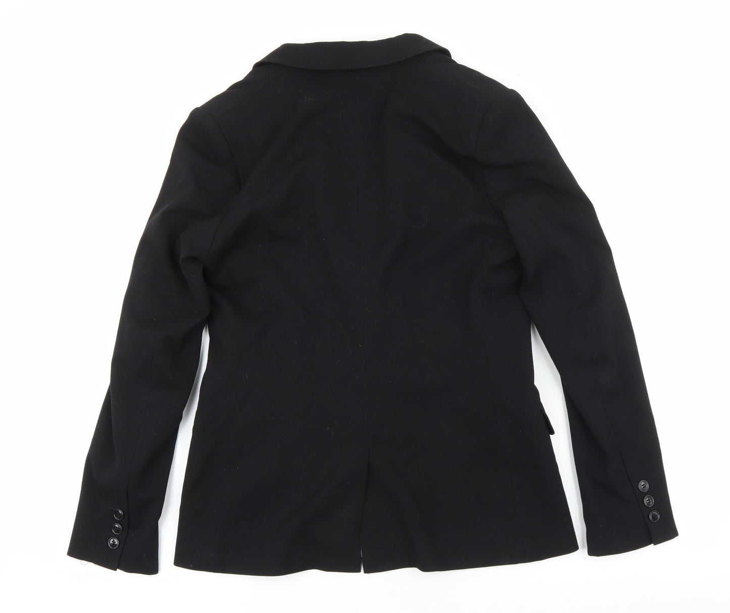 H&M Womens Beige Polyester Jacket Suit Jacket Size 40