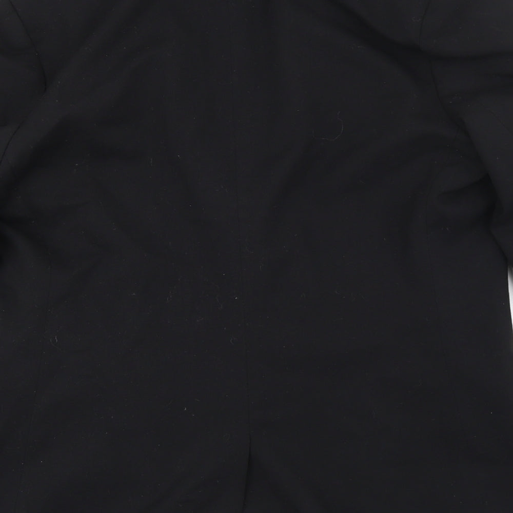 H&M Womens Beige Polyester Jacket Suit Jacket Size 40