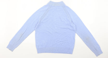 Womens UK Size 8 Marks and Spencer Blue Pullover Jumper