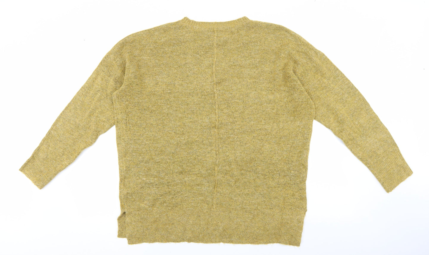 Womens UK Size L Papaya Yellow Pullover Jumper