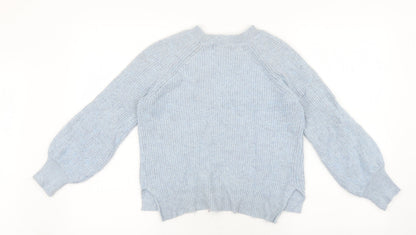 Womens UK Size S Marks and Spencer Blue Pullover Jumper