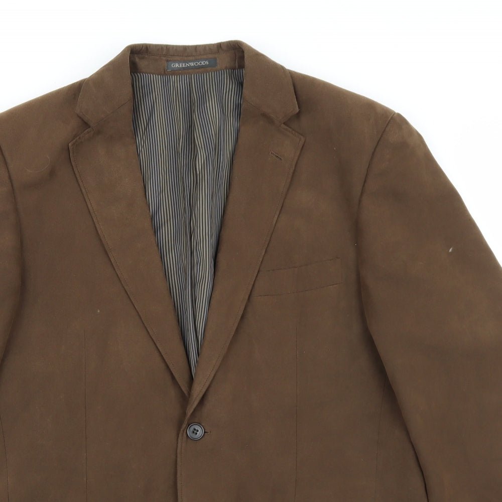 Mens UK Size 40 Greenwoods Regular Brown Suit Jacket