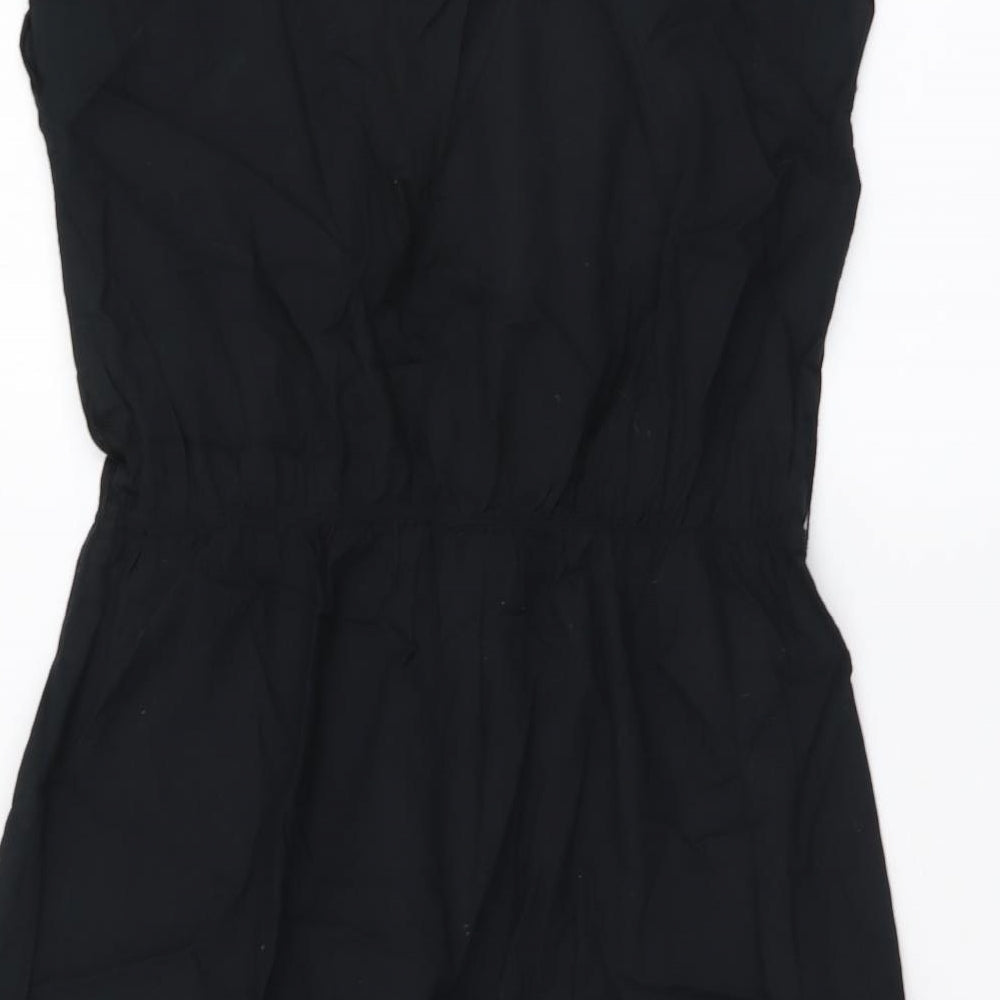 Be Beau Womens Black Cotton Mini Size 10 Sweetheart Pullover