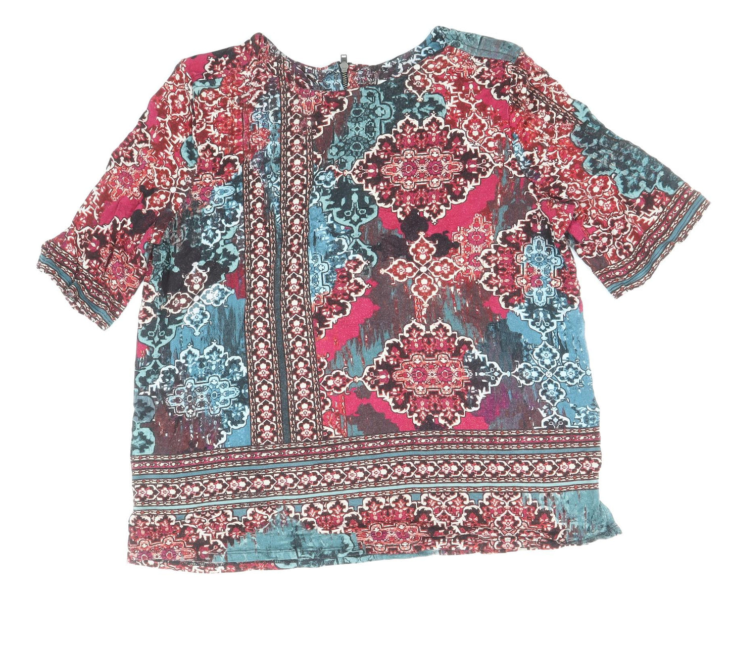 Womens UK Size 12 Monsoon Multicoloured Basic Blouse