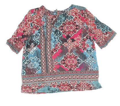 Womens UK Size 12 Monsoon Multicoloured Basic Blouse