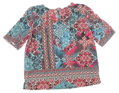 Womens UK Size 12 Monsoon Multicoloured Basic Blouse
