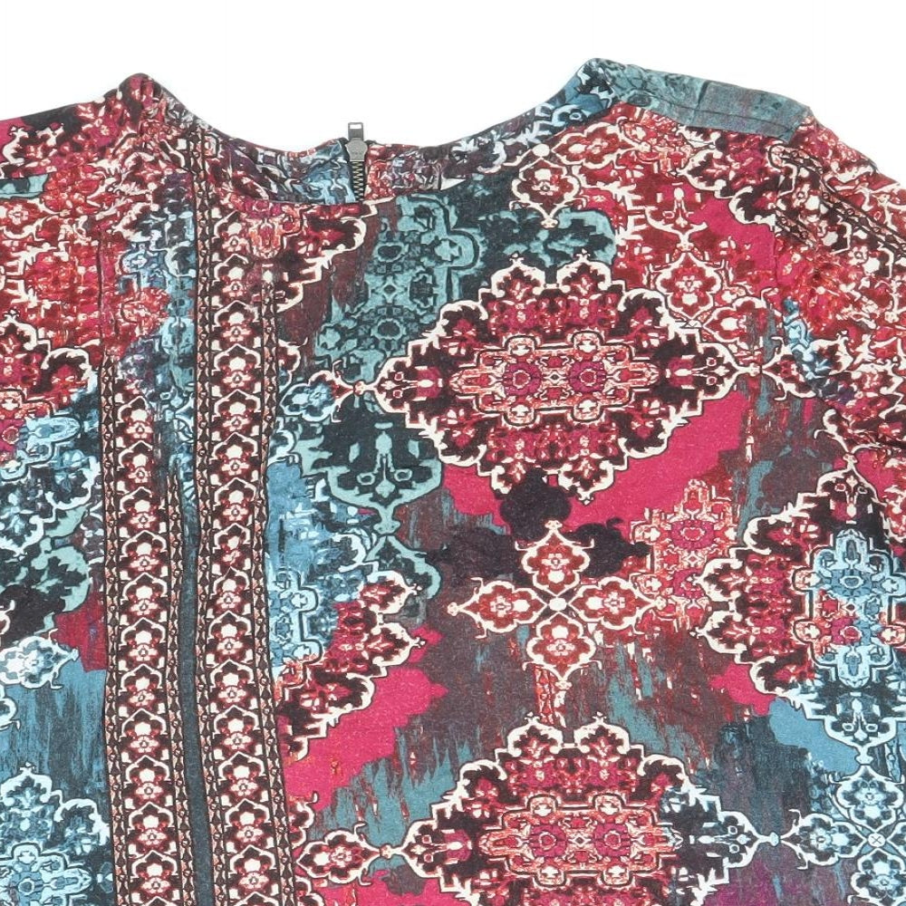 Womens UK Size 12 Monsoon Multicoloured Basic Blouse