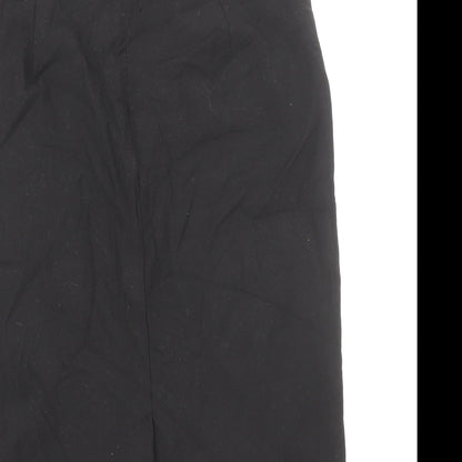 Oasis Womens Black Polyester Straight & Pencil Skirt Size 8 Zip