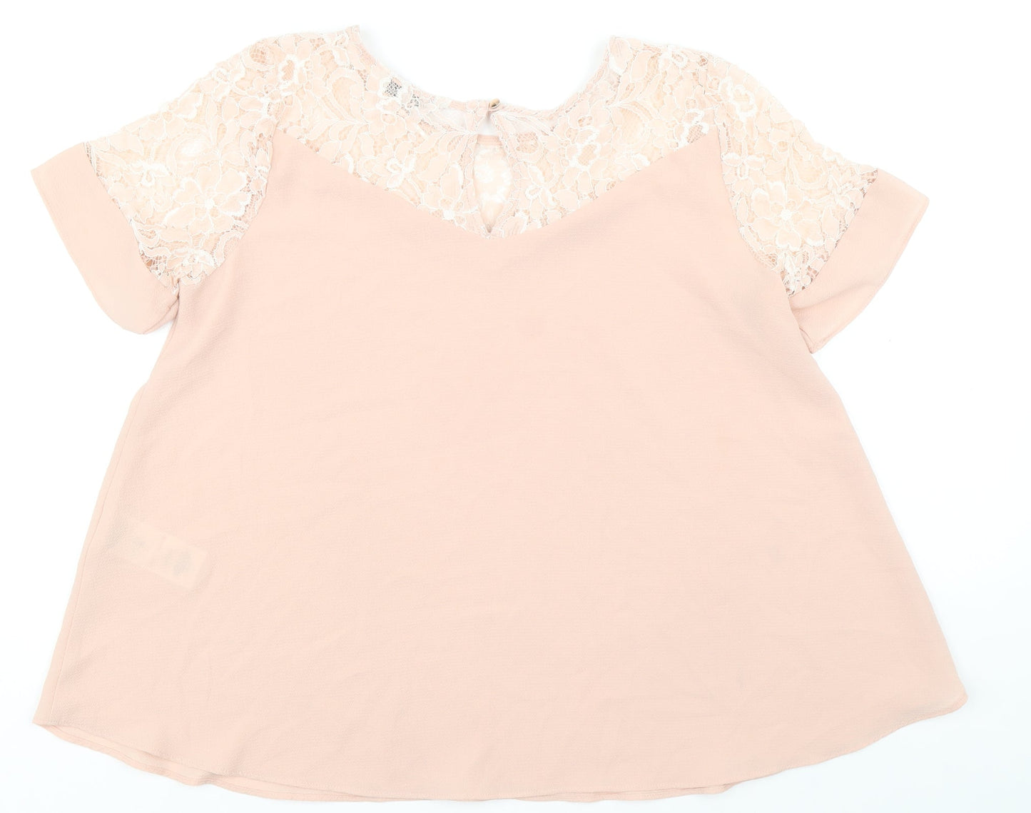 Womens UK Size 10 Peacocks Pink Basic Blouse