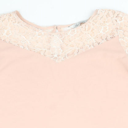 Womens UK Size 10 Peacocks Pink Basic Blouse