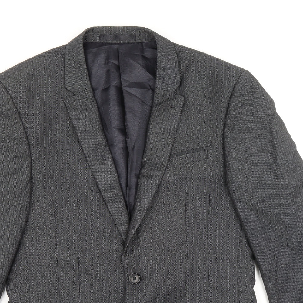 Mens UK Size 39 Marks and Spencer Regular Grey Suit Jacket