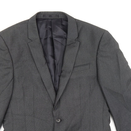Mens UK Size 39 Marks and Spencer Regular Grey Suit Jacket