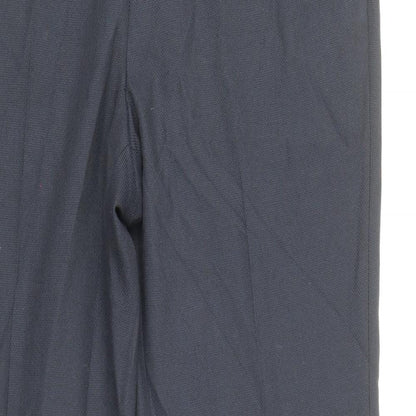 Topman Mens Blue Polyester Trousers Size 32 in Regular Zip