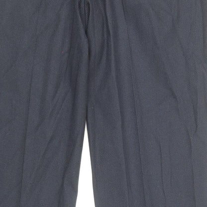 Topman Mens Blue Polyester Trousers Size 32 in Regular Zip