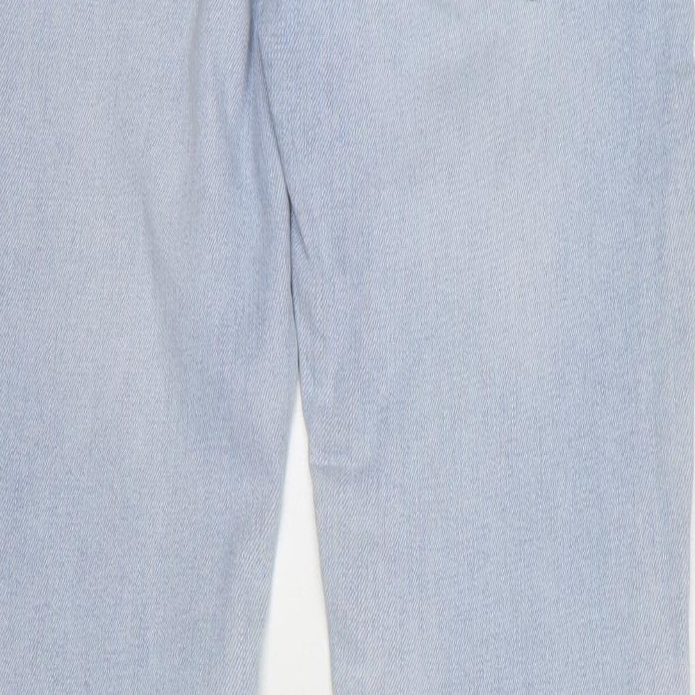River Island Womens Blue Cotton Skinny Jeans Size 28 in L30 in Regular Zip
