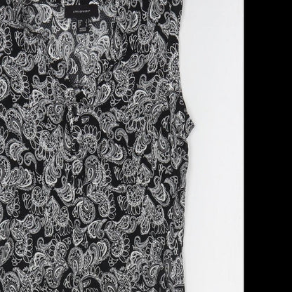 Womens UK Size 6 Atmosphere Black Basic Blouse