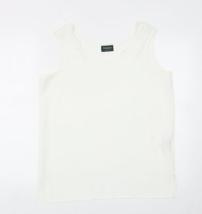 Womens UK Size 16 C&A White Basic Blouse