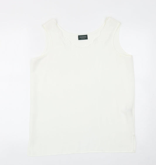 Womens UK Size 16 C&A White Basic Blouse