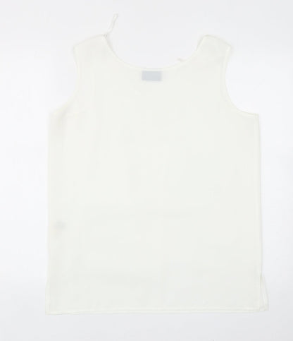 Womens UK Size 16 C&A White Basic Blouse