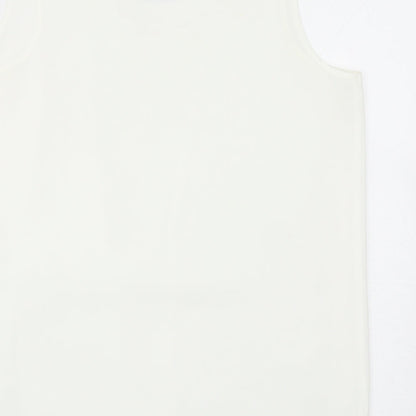 Womens UK Size 16 C&A White Basic Blouse
