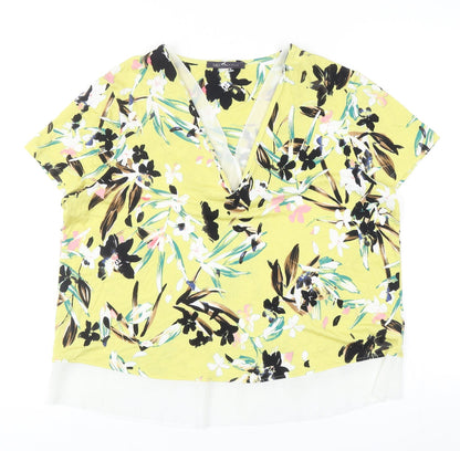 Womens UK Size 14 Marks and Spencer Multicoloured Basic Blouse