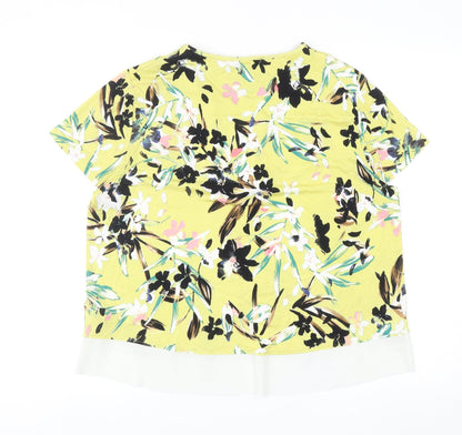 Womens UK Size 14 Marks and Spencer Multicoloured Basic Blouse