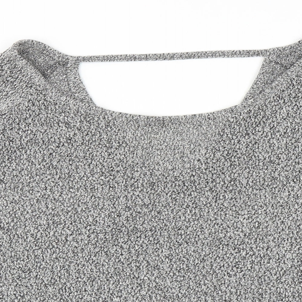 Womens UK Size 12 New Look Grey Pullover Jumper