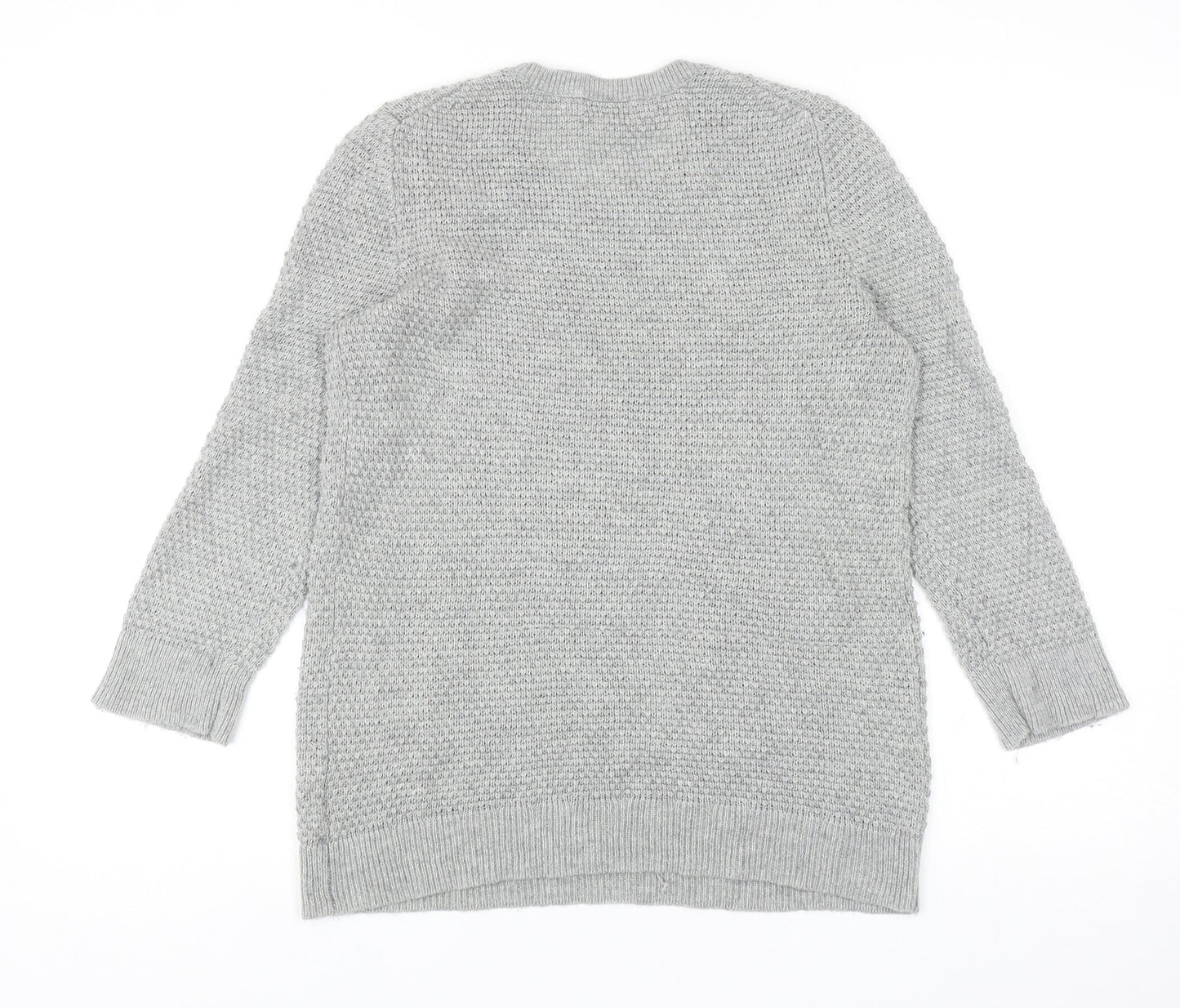 Gap Womens Grey Round Neck Acrylic Pullover Jumper Size M