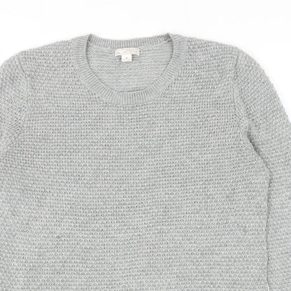 Gap Womens Grey Round Neck Acrylic Pullover Jumper Size M