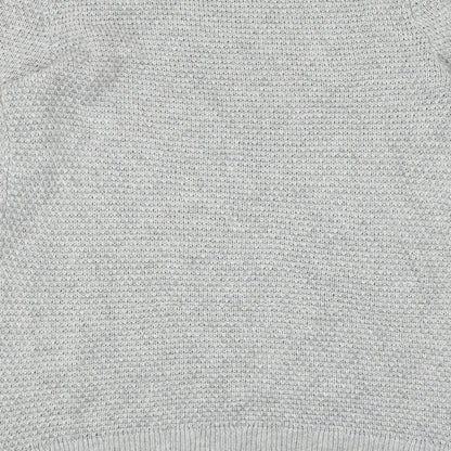 Gap Womens Grey Round Neck Acrylic Pullover Jumper Size M