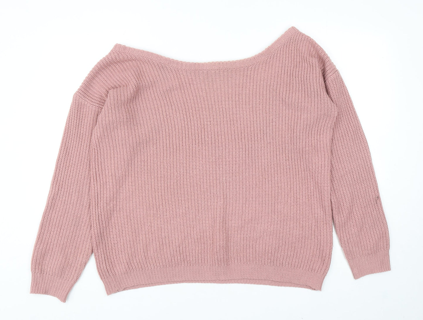Womens UK Size M Missguided Pink Pullover Jumper