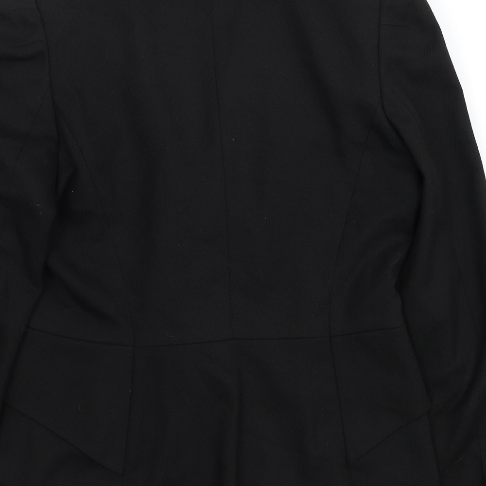 NEXT Womens Black Polyester Jacket Suit Jacket Size 12