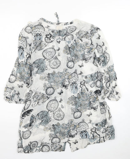 Womens UK Size 8 River Island Multicoloured Basic Blouse