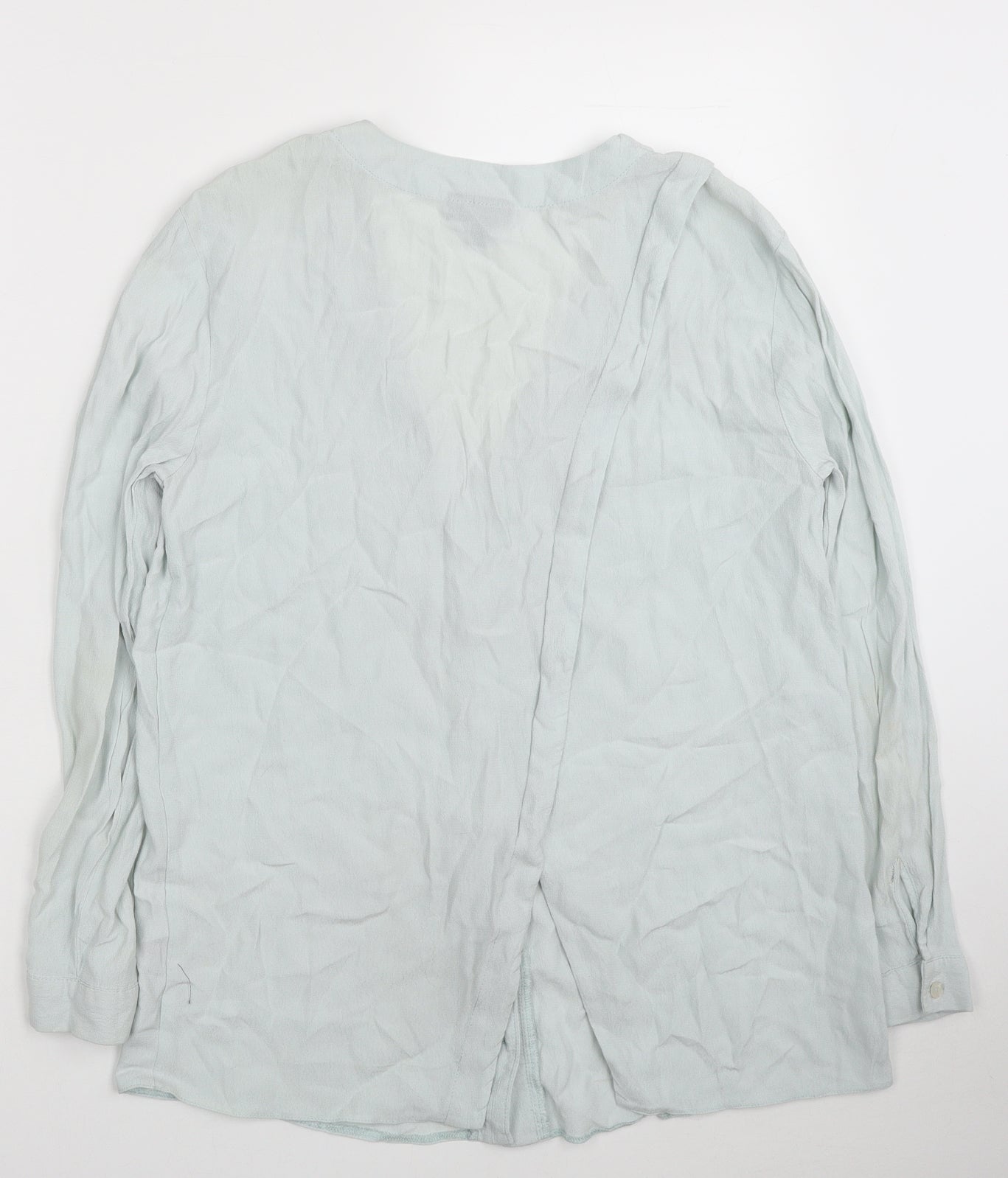Womens UK Size 8 Topshop Blue Basic Blouse