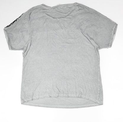 Womens UK Size 16 Nine Grey Basic T-Shirt