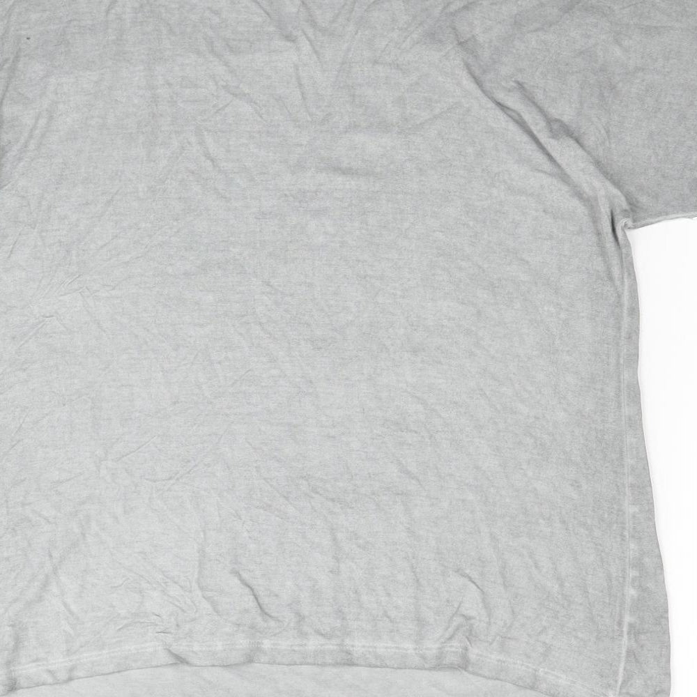 Womens UK Size 16 Nine Grey Basic T-Shirt