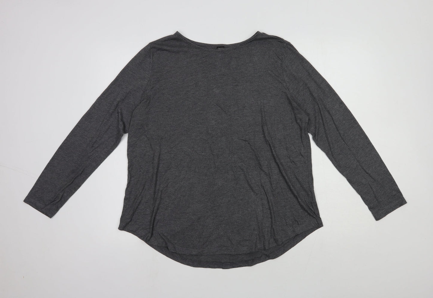 Womens UK Size 14 Emery Rose Grey Basic Blouse