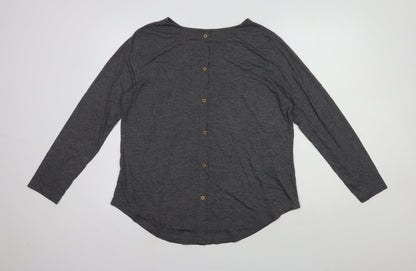 Womens UK Size 14 Emery Rose Grey Basic Blouse