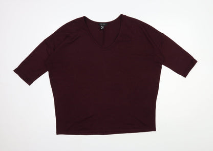 Womens UK Size M New Look Red Pullover Jumper