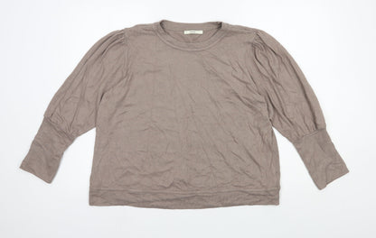 George Womens Brown Roll Neck Viscose Pullover Jumper Size 20