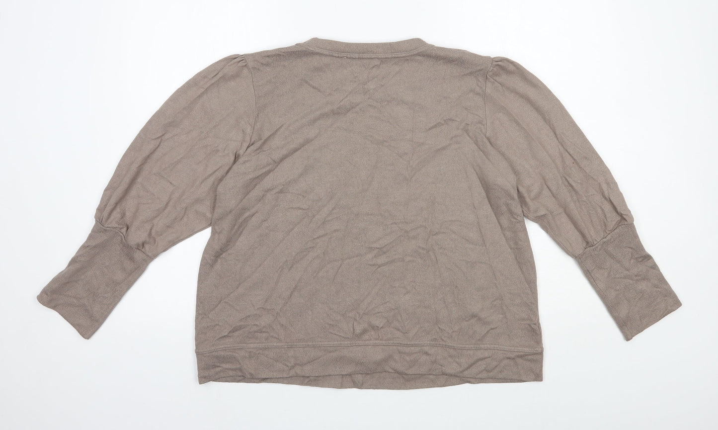 George Womens Brown Roll Neck Viscose Pullover Jumper Size 20