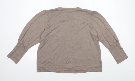 George Womens Brown Roll Neck Viscose Pullover Jumper Size 20