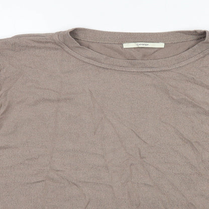 George Womens Brown Roll Neck Viscose Pullover Jumper Size 20