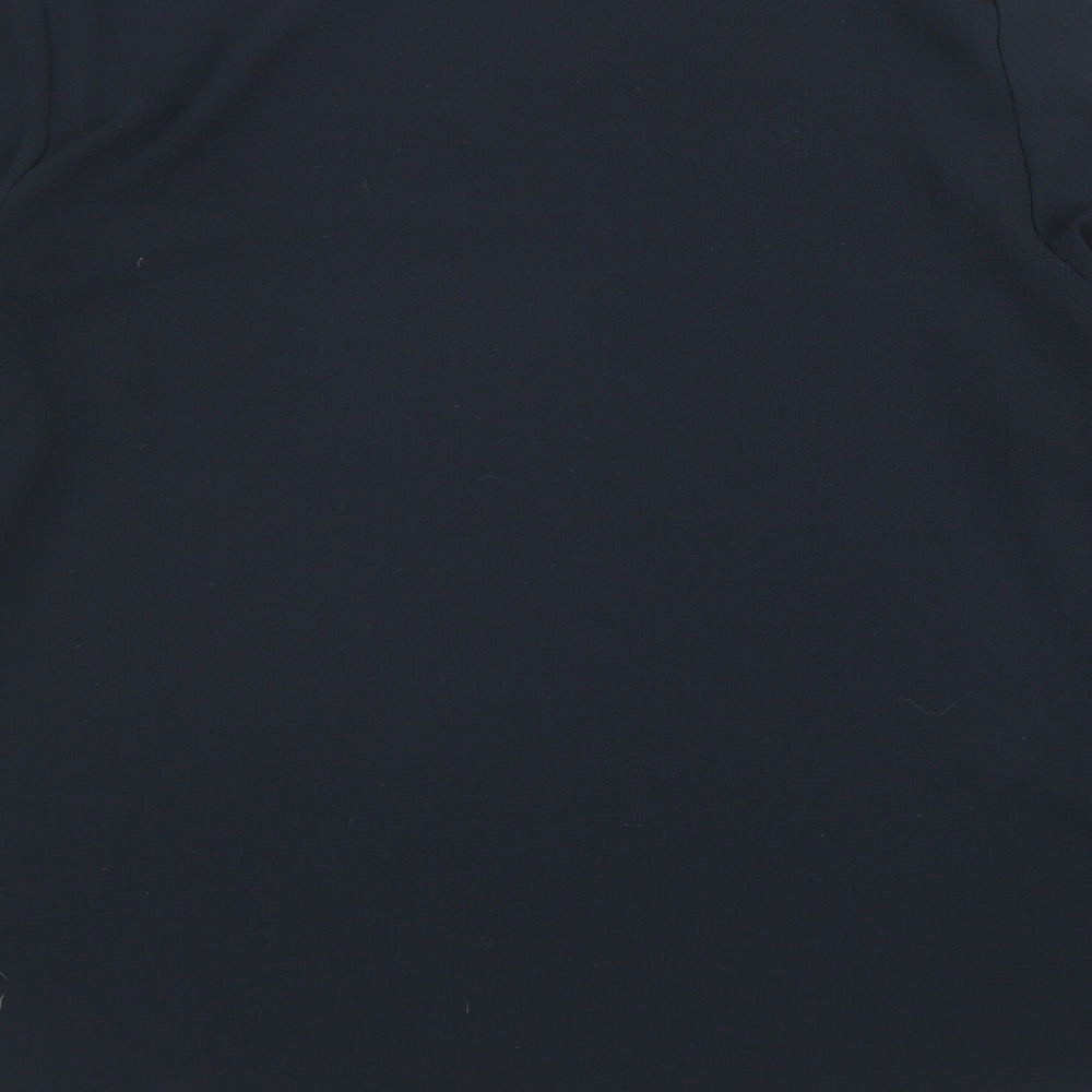 Primark Womens Black Polyester Basic Blouse Size 12 Round Neck