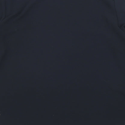 Primark Womens Black Polyester Basic Blouse Size 12 Round Neck