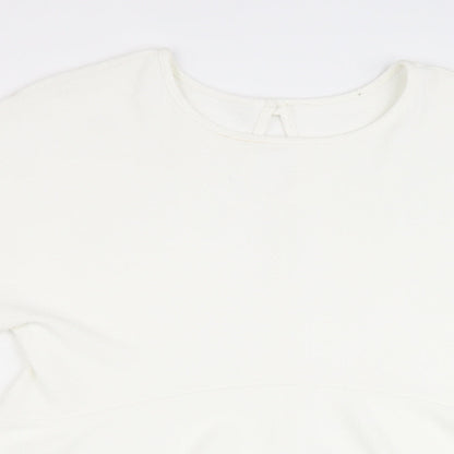 Womens UK Size 14 Preworn White Basic Blouse