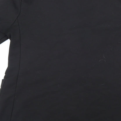 H&M Womens Black Polyester Jacket Suit Jacket Size 38